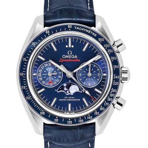 omega speedmaster light blue|Omega Speedmaster moonphase for sale.